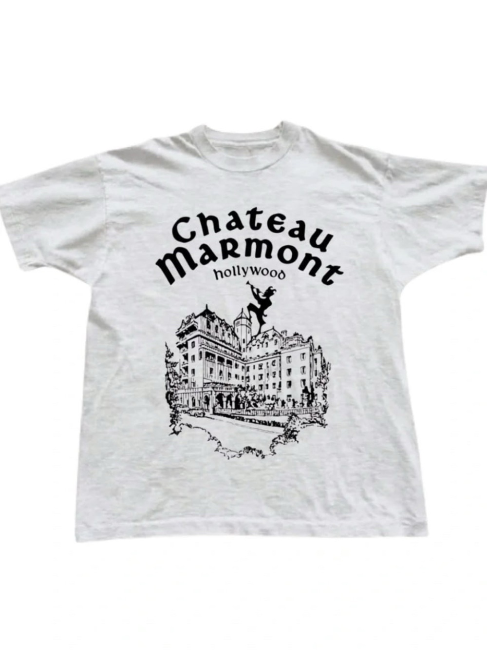 Gildan White Chateau Mormont Graphic Tee
